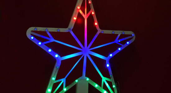 Декор для макушки елки LED