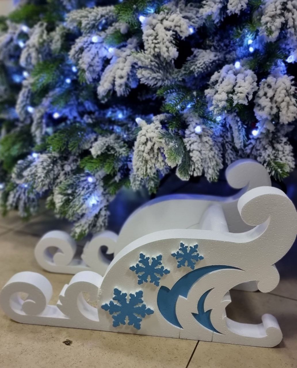 новогодние санки декор новогодние санки декор