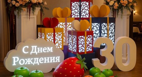 Светящиеся цифры из пенопласта