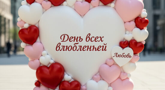 Сердце из пенопласта на 14 февраля