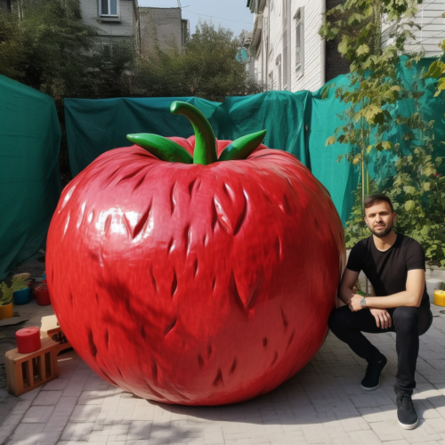 Большое декоративное яблоко