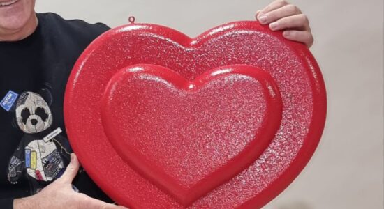 сердце из пенопласта