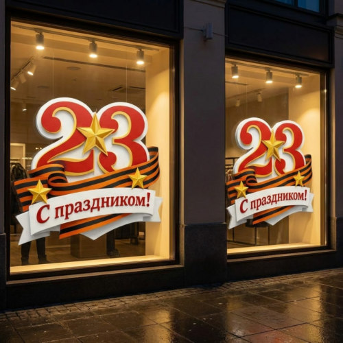 украшение на 23 февраля