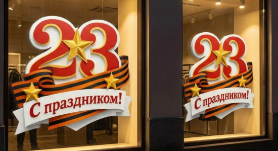 украшение на 23 февраля